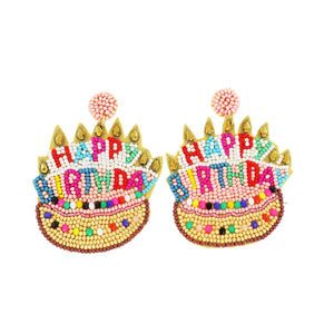 Birthday Cake Earrings - Multi