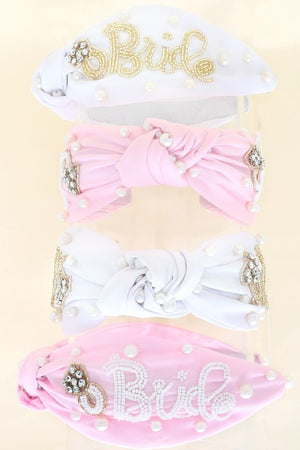 Bride Embellished Knotted Headband