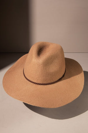 Sophie Slouchy Wool Wide Brim Panama Hat