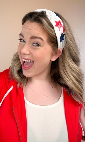 Patriotic Sequin Stars Headband