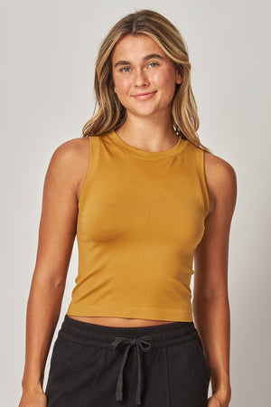 JoJo Desert Smooth High Crew Neck Tank Top