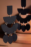 Izzy Layered Rubber Coated Earrings