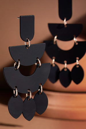 Izzy Layered Rubber Coated Earrings