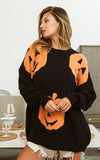 Big Pumpkin Embroidered Sweater