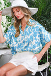 Floral Breeze Satin Top