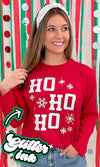 Sparkle HoHoHo Long Sleeve Christmas Tee