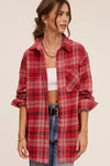 Tina Paprika Perfect Plaid Flannel Shirt