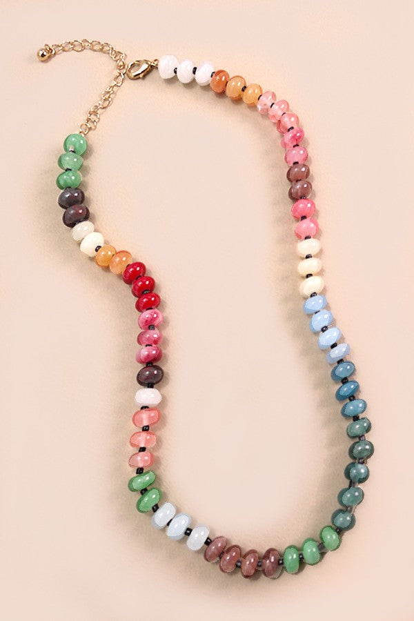 Garden Gala Semi-Precious & Glass Bead Necklace