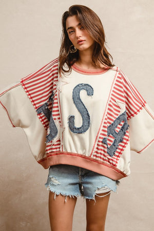 Freedom Stitch Patchwork Top