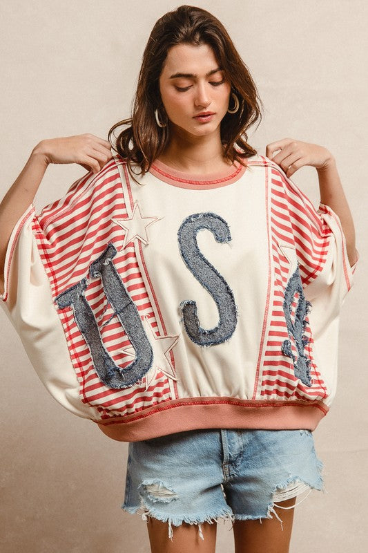 Freedom Stitch Patchwork Top