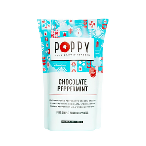 Chocolate Peppermint Poppy Popcorn