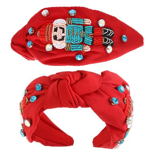 Nutcracker Jeweled Knotted Headband