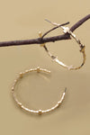 Cross Hoop Earrings