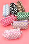 Checkered Makeup Bag