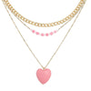 3 Layer Heart Pendant Necklace