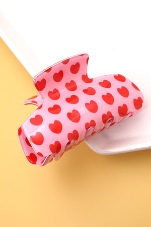 Valentine Heart Hair Claw Clip