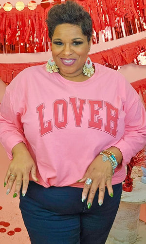 Lover Long Sleeve Valentine Tee