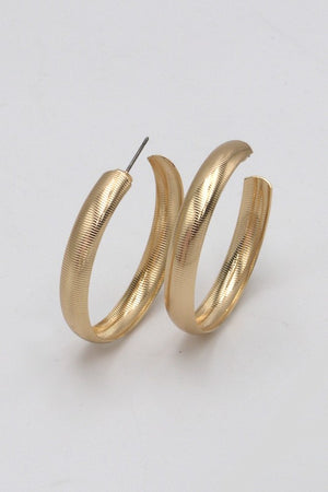 Abigail Classic Hoop Gold Earrings