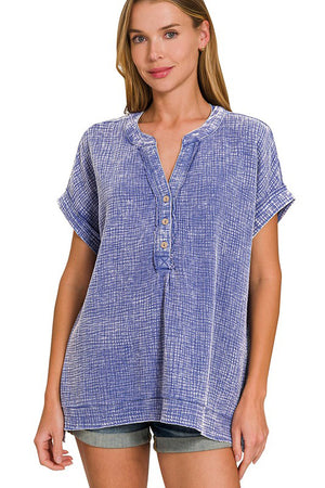 Driftwood Days Marlin Washed Double Gauze Top