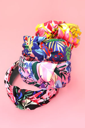 Cancun Dreams Floral Flower Bow Headband