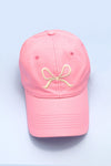 Bow Ribbon Baseball Hat