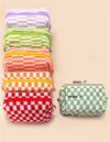 Checkered Makeup Bag