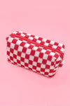 Checkered Makeup Bag