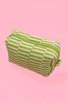 Checkered Makeup Bag