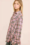 Perfectly Plaid Choco Raspberry Plaid Shirt