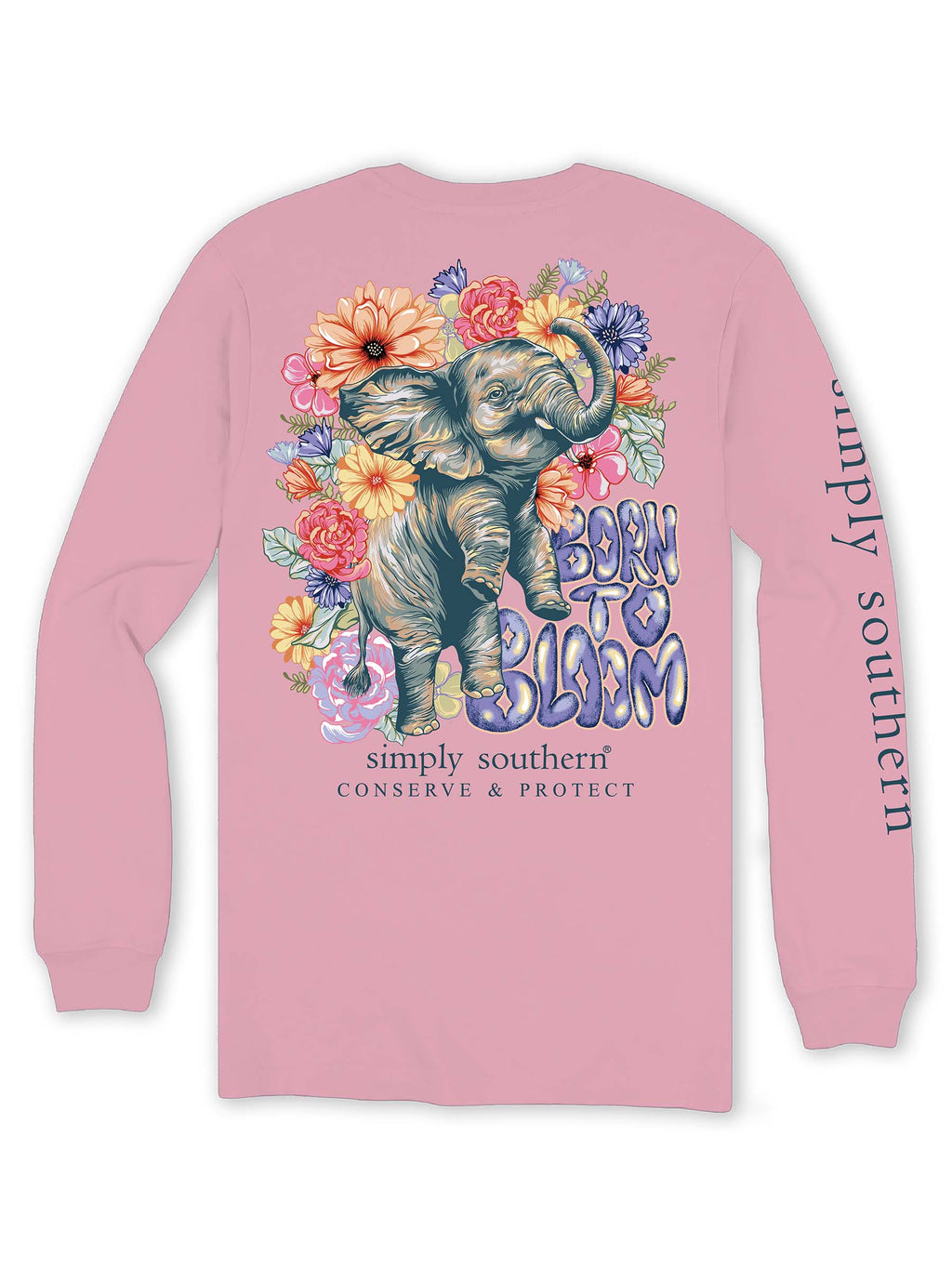 Bloom Long Sleeve Simply Southern Tracker Tee