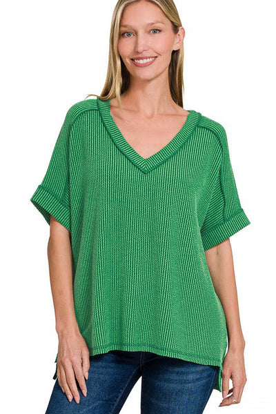 Looking Forward Kelly Green Corded Rib Top – PB&J Archdale