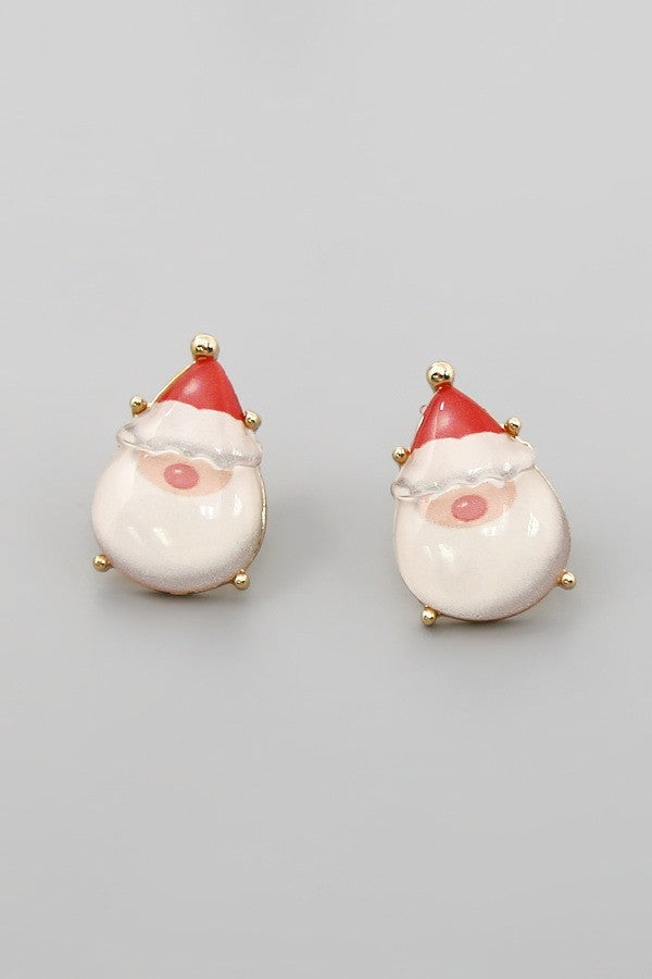 Christmas Santa Stud Earrings