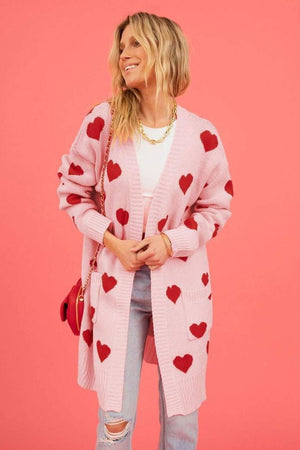 Love Is In The Air Heart Cardigan