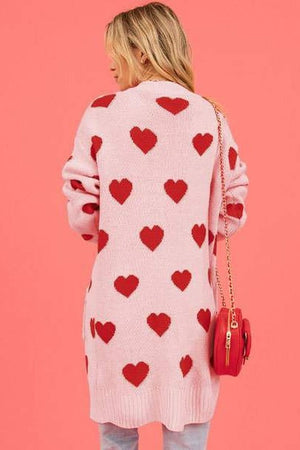 Love Is In The Air Heart Cardigan