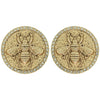 Bumble Bee Golden Jeweled Earrings