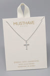 Must Have CZ Pave Cross Necklace