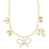 Selena Bow Multi-Charm Necklace