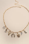 Golden Trails Western Charm Necklace
