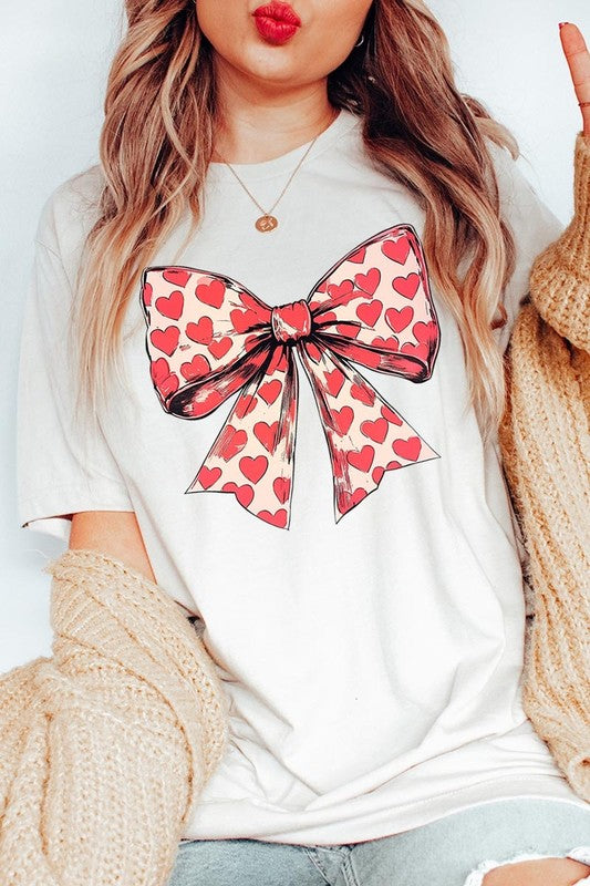Coquette Heart Bow Tee