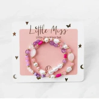 Light Pink Little Miss Bracelet Set