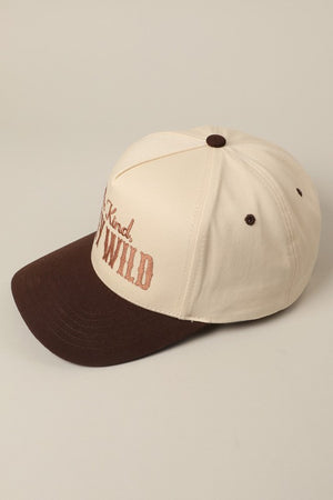 Be Kind Stay Wild Brown Embroidered Trucker Hat