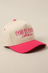 God Is Good Hot Pink Embroidered Trucker Hat