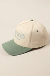 God Is Good Sage Embroidered Trucker Hat