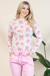 Ainsley Coquette Ribbon Mesh Top