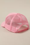 Jesus Saves I Spend Pink Mesh Back Trucker Hat