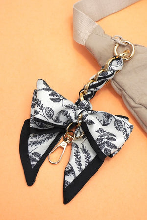 Garden Grace Silk Bow Bag Charm