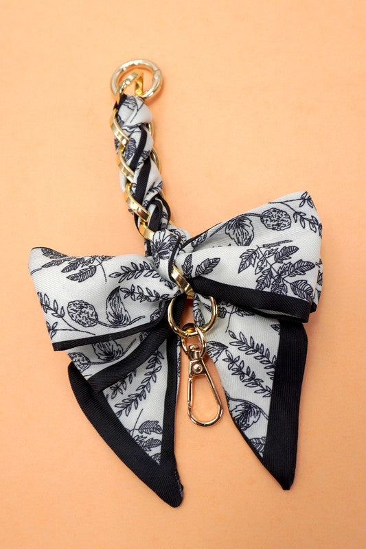 Garden Grace Silk Bow Bag Charm