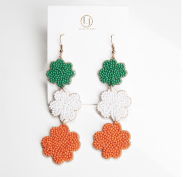 Triple Clover Earrings