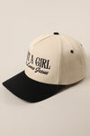 Just A Girl Who Loves Jesus Black Embroidered Trucker Hat