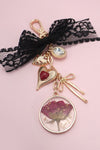 Rose Reverie Dried Flower Bag Charm